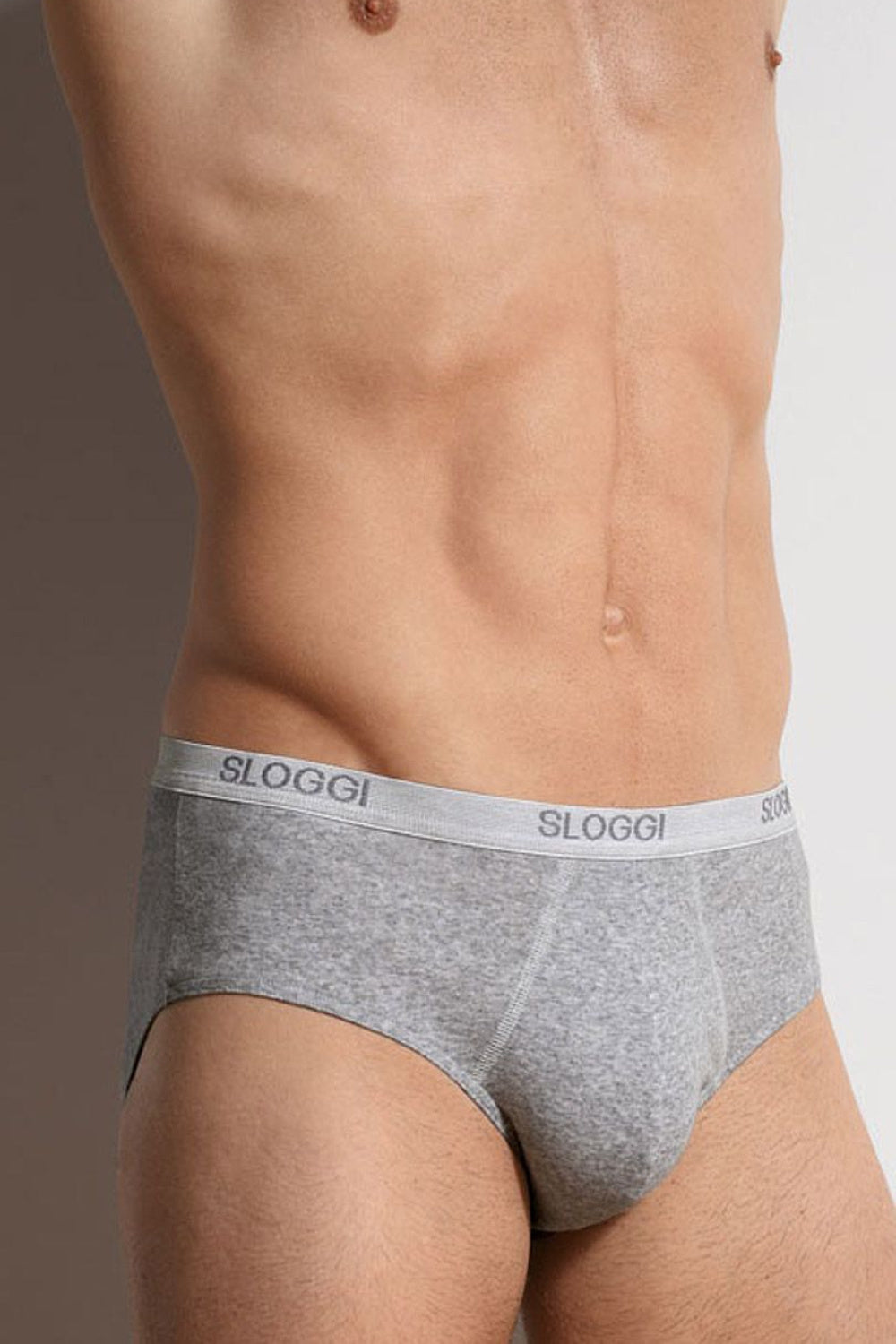 Sloggi Grey Cotton Men's Briefs - view 2