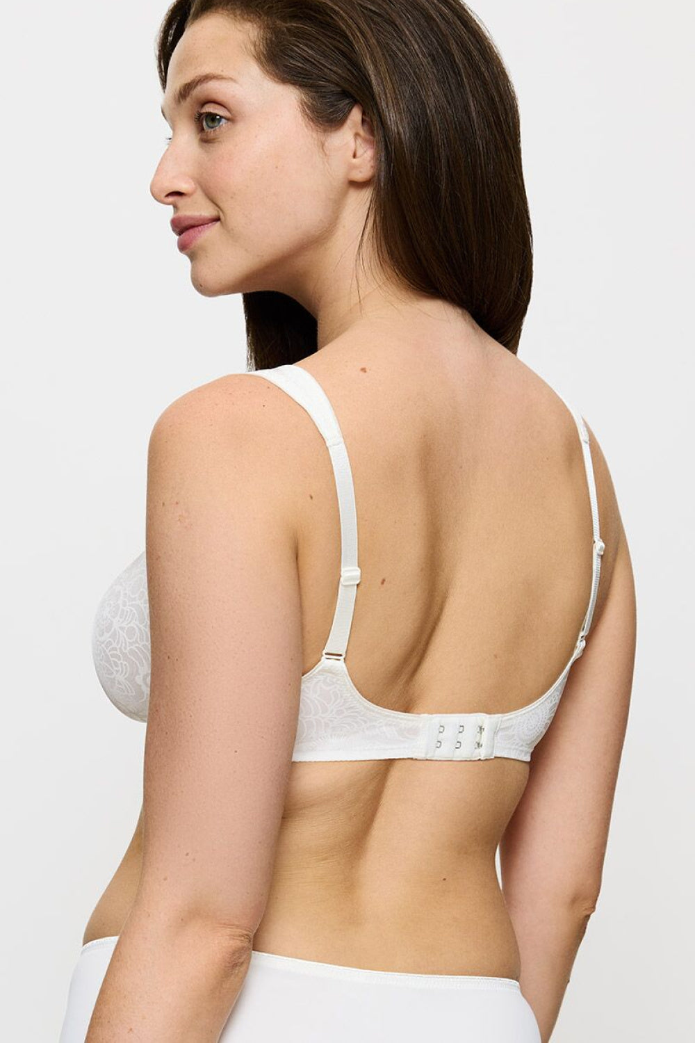 Triumph Lovely W X Vanilla Underwired Floral Soft Bra - view 3