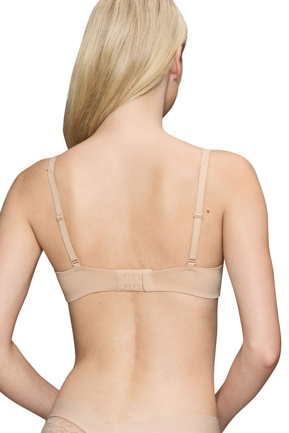 Triumph Beige Lace Padded Strapless Bra - view 3