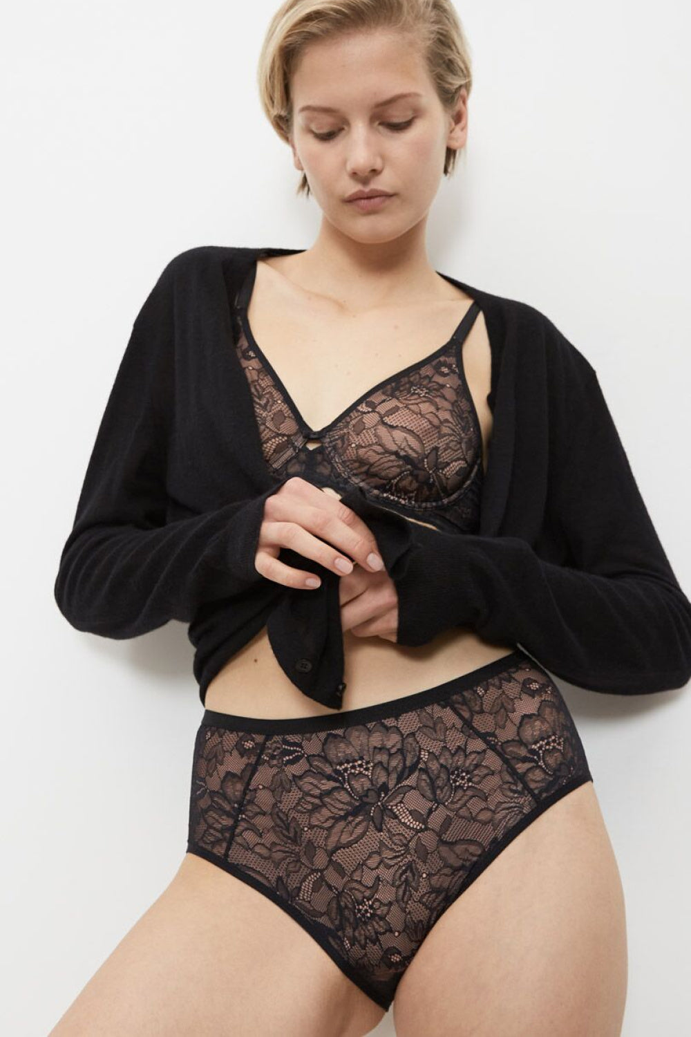 Triumph Amourette Charm Black Polyamide Lace Knickers - view 5