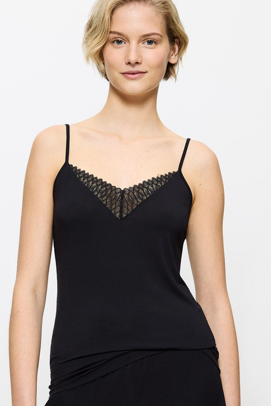 Triumph Aura Spotlight Black Lace Sleeveless T-Shirt