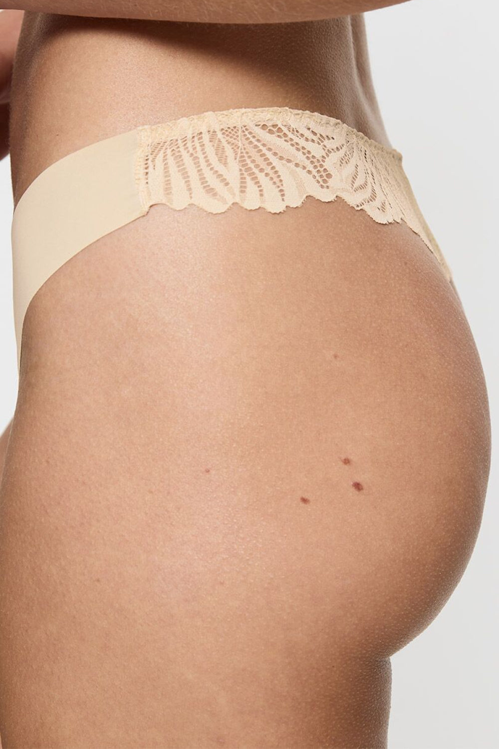 Triumph Pretty Micro Cream Lace Thong - view 5