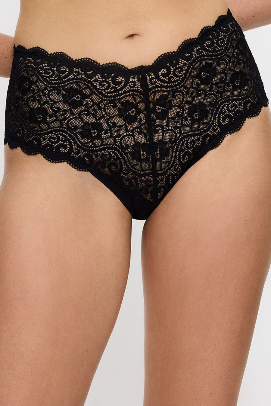 Triumph Amourette Black High Waisted Knickers