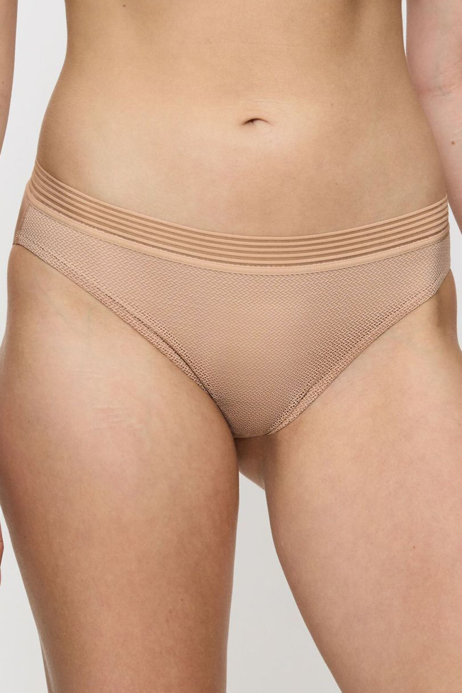 Triumph Infinite Sensation Tai Nude Mesh Striped Knickers