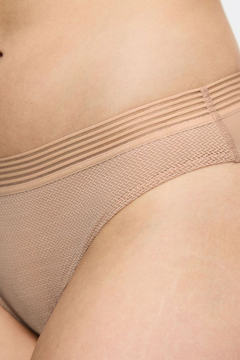 Triumph Infinite Sensation Tai Nude Mesh Striped Knickers - view 4