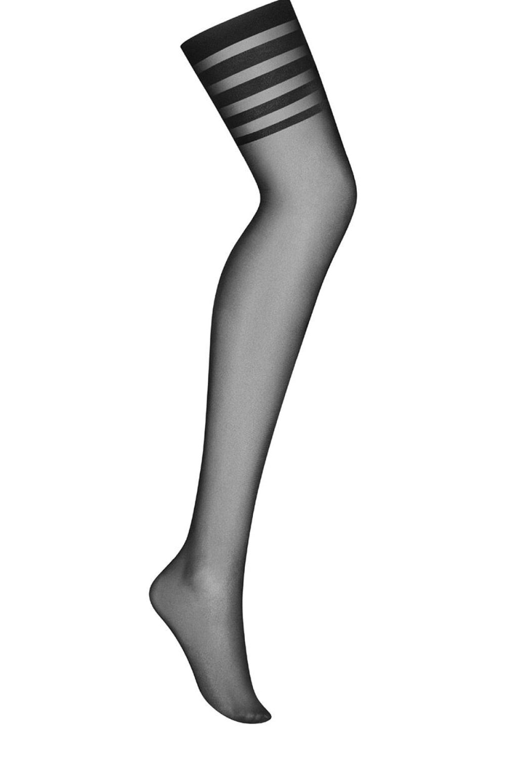 Obsessive Lune Bellis Black Lace Suspender Stockings - view 2