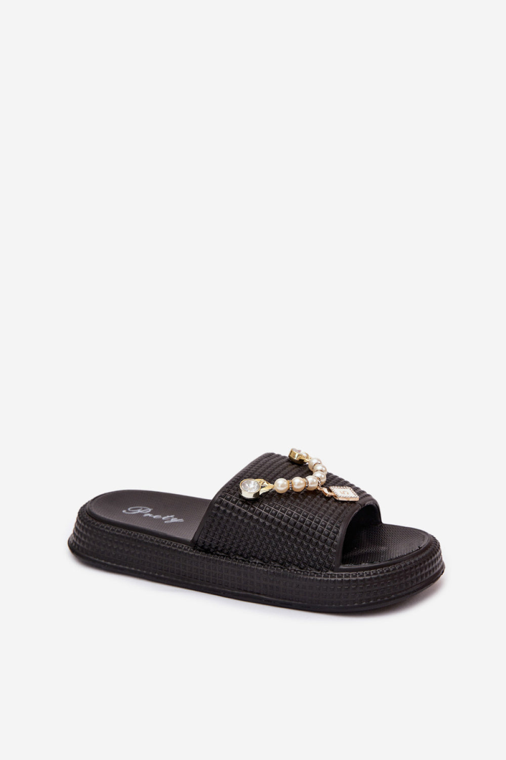 Step In Style Rosehip Black Platform Sandals - view 2