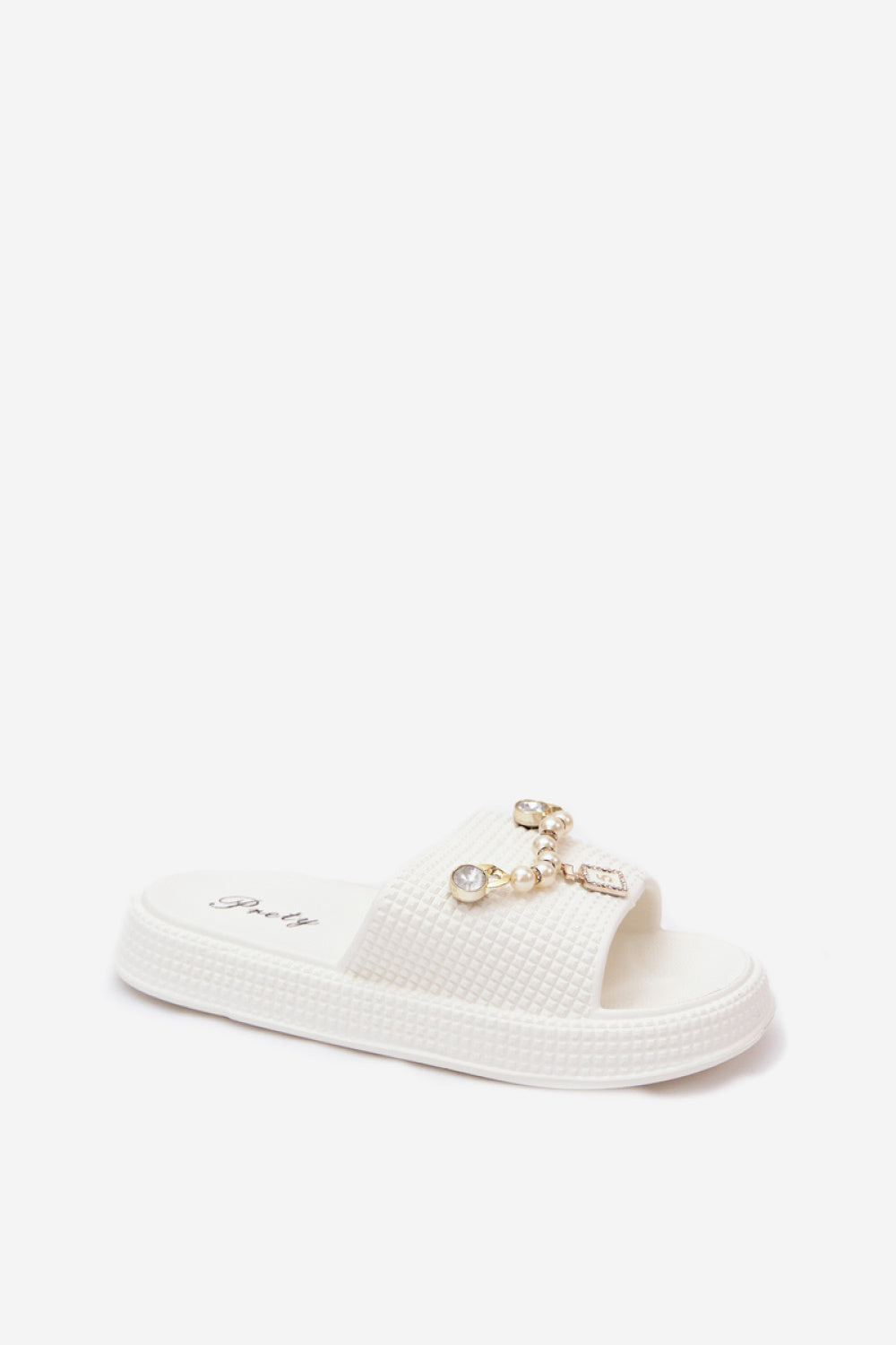 Step In Style Rosehip White Platform Sandals - view 2