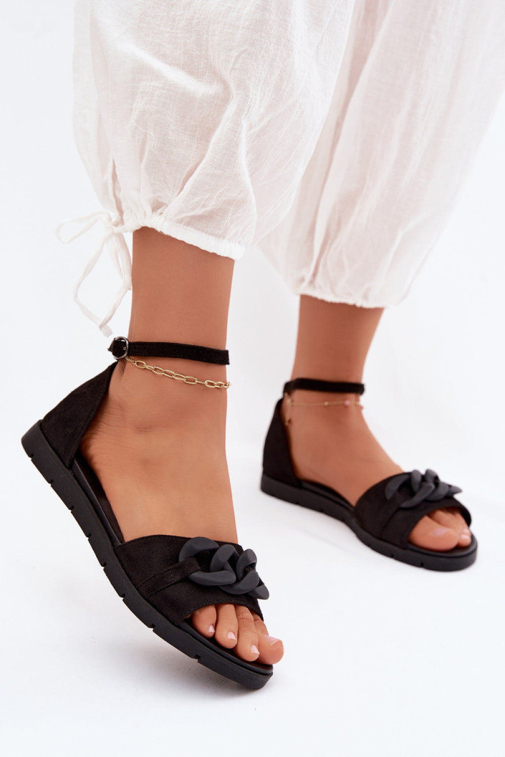 Step In Style Vinceza Black Sandals