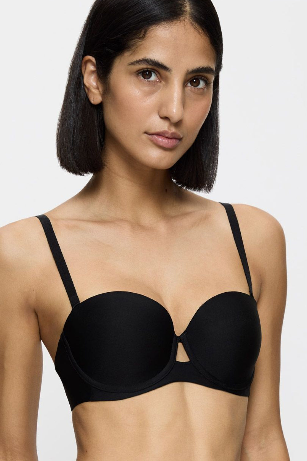 Triumph Pure Micro Black Underwired Padded Bra