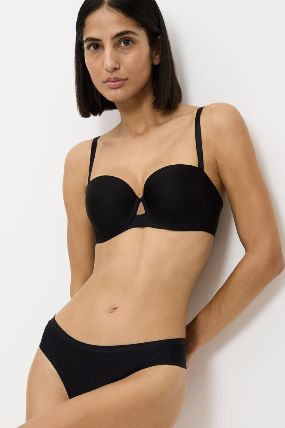 Triumph Pure Micro Black Underwired Padded Bra - view 2