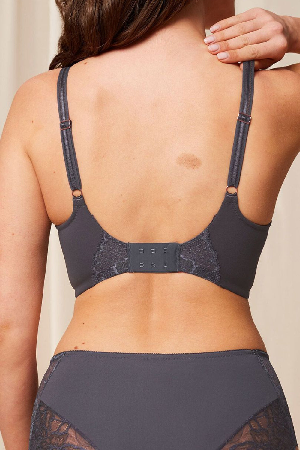 Triumph Wild Peony Florale Graphite Lace Balcony Soft Bra - view 3