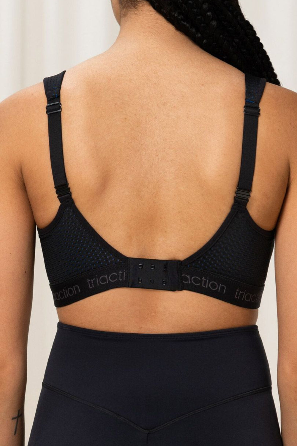 Triumph Black Polyamide Mesh Padded Sports Bra - view 3