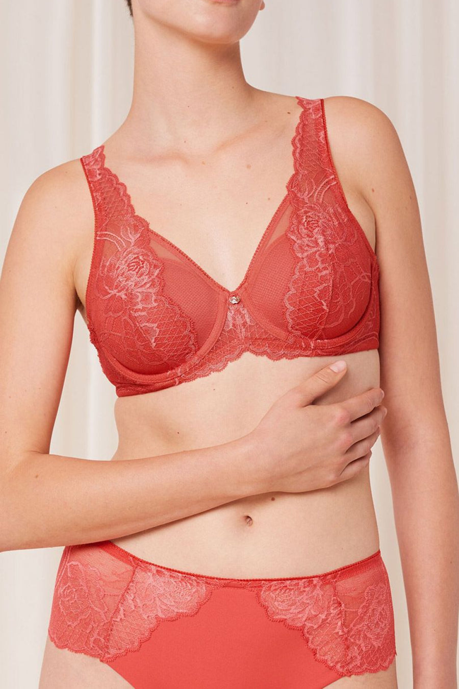Triumph Wild Peony Florale Coral Floral Padded Bra