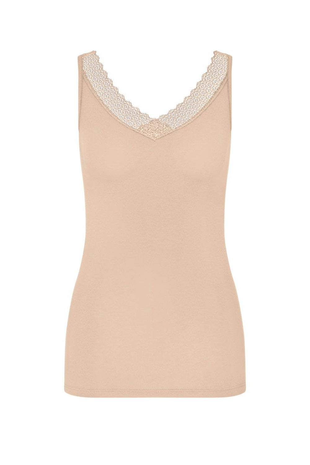 Triumph Feel Beige Lace V-Neck T-Shirt - view 2