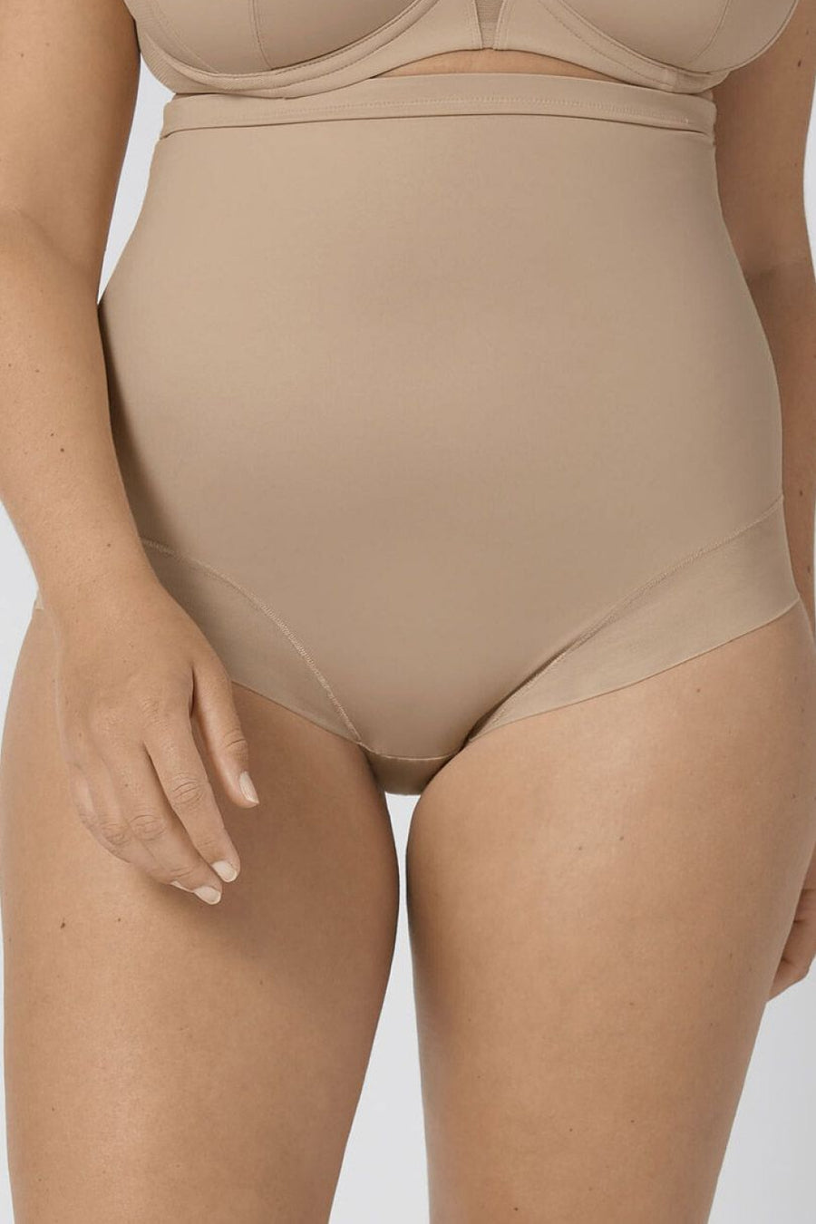 Triumph Beige Polyamide High Waisted Knickers
