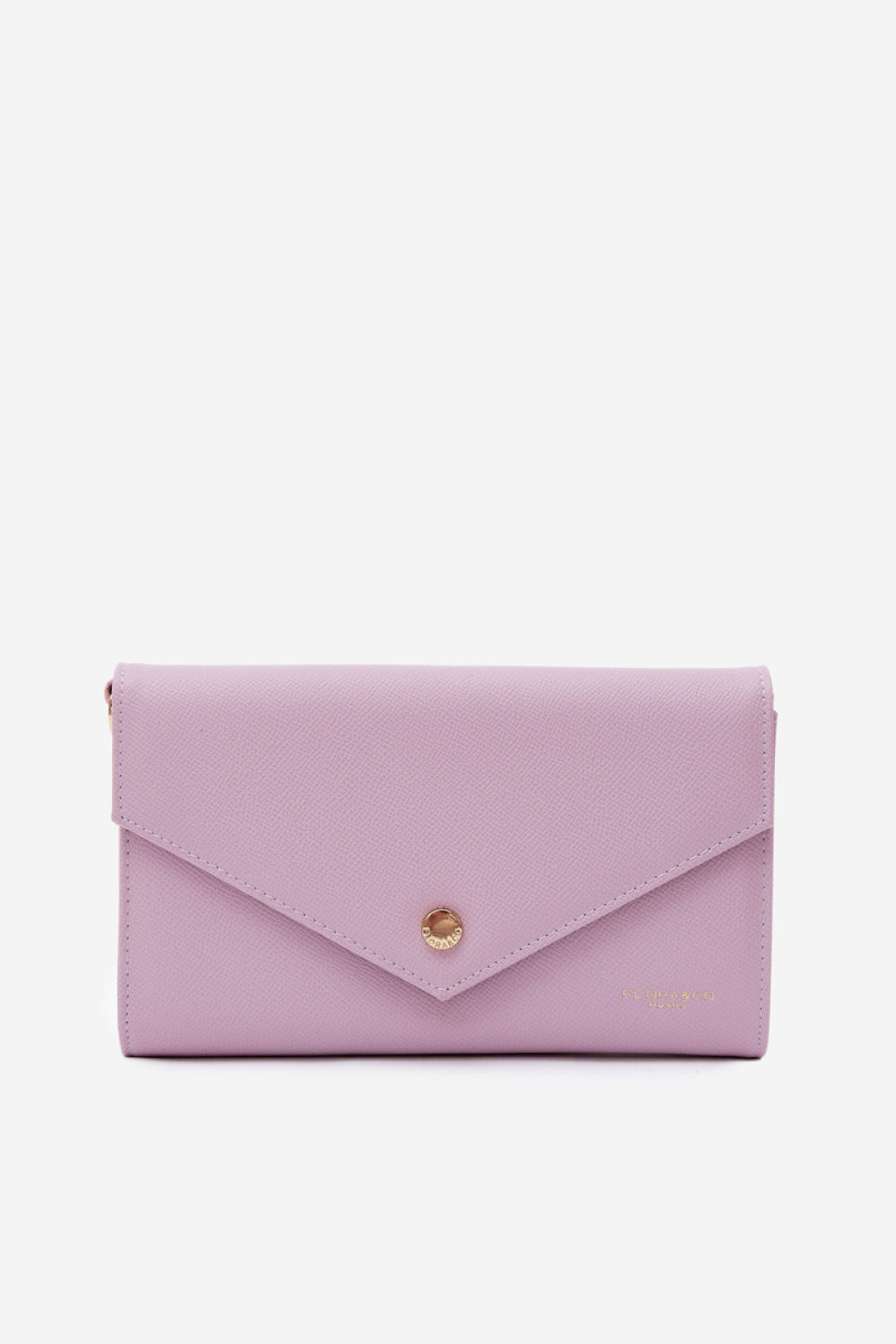 Step In Style Pauline Violet Faux Leather Envelope Clutch Bag - view 2