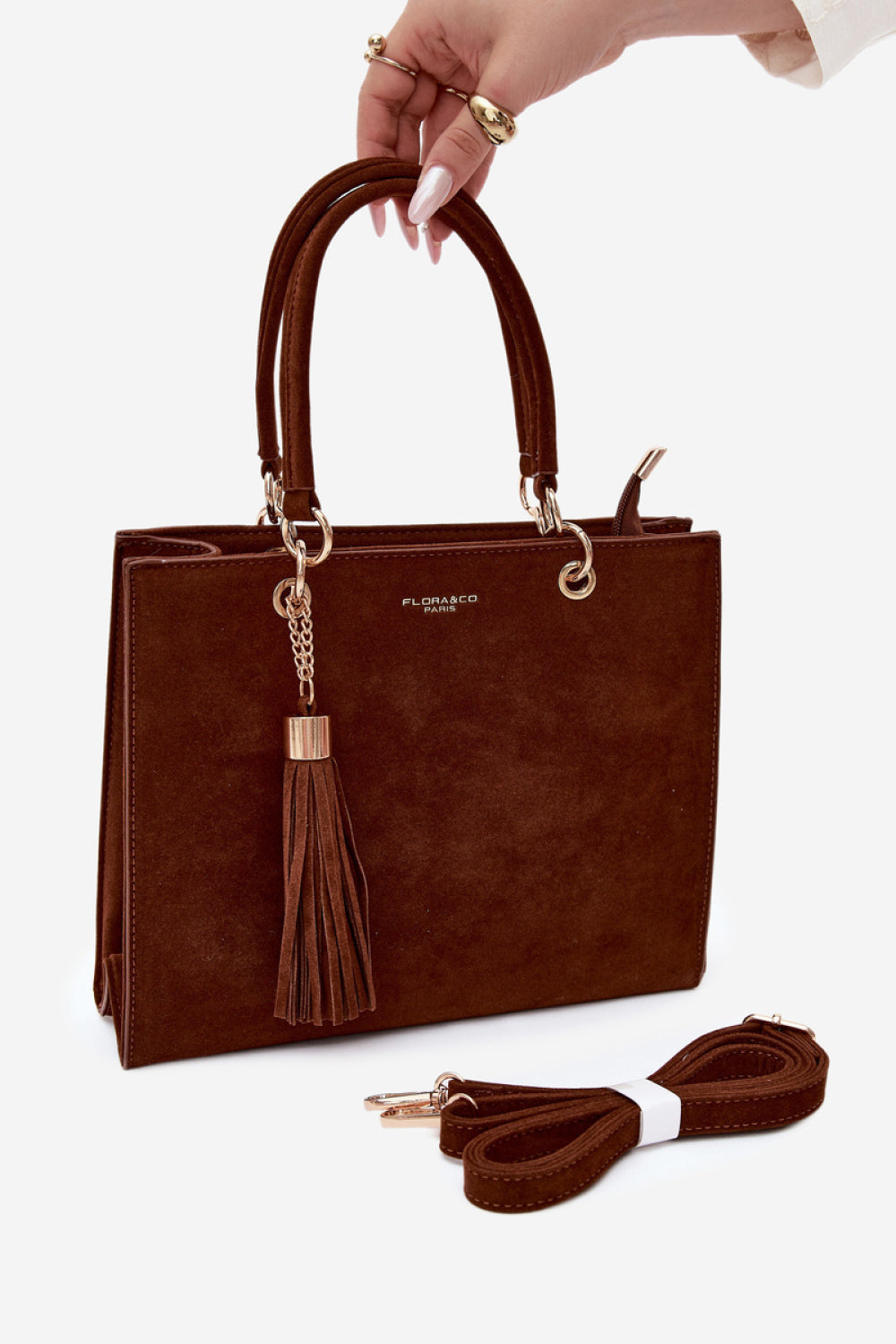 Step In Style Ottilie Chocolate Faux Leather Handbag