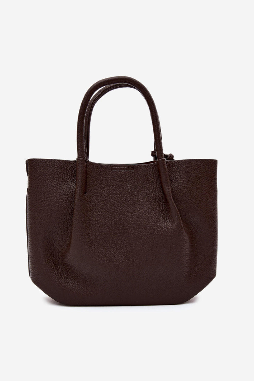 Step In Style Fleece Chocolate Faux Leather Handbag - view 2