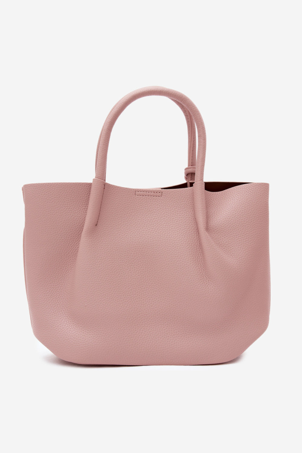 Step In Style Fleece Rose Pink Faux Leather Handbag - view 3