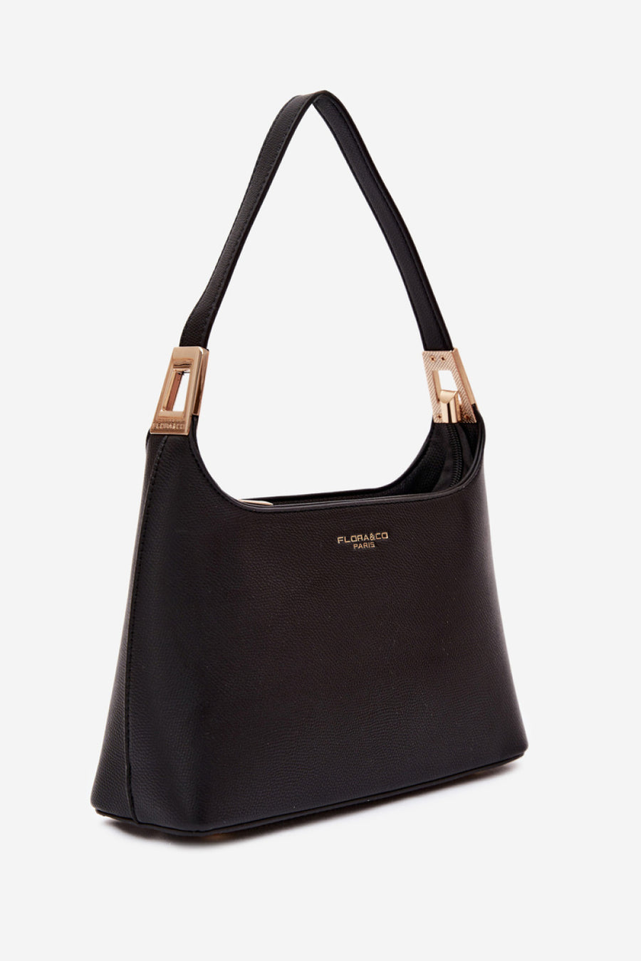 Step In Style Gretta Black Faux Leather Handbag