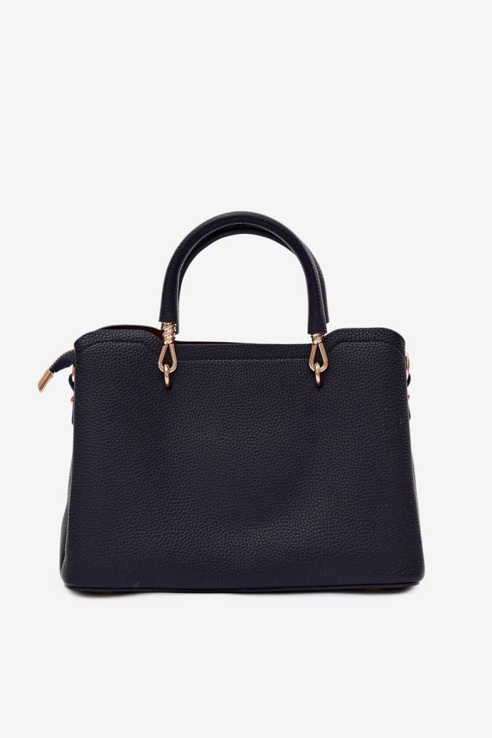 Step In Style Noomi Navy Blue Faux Leather Handbag - view 3