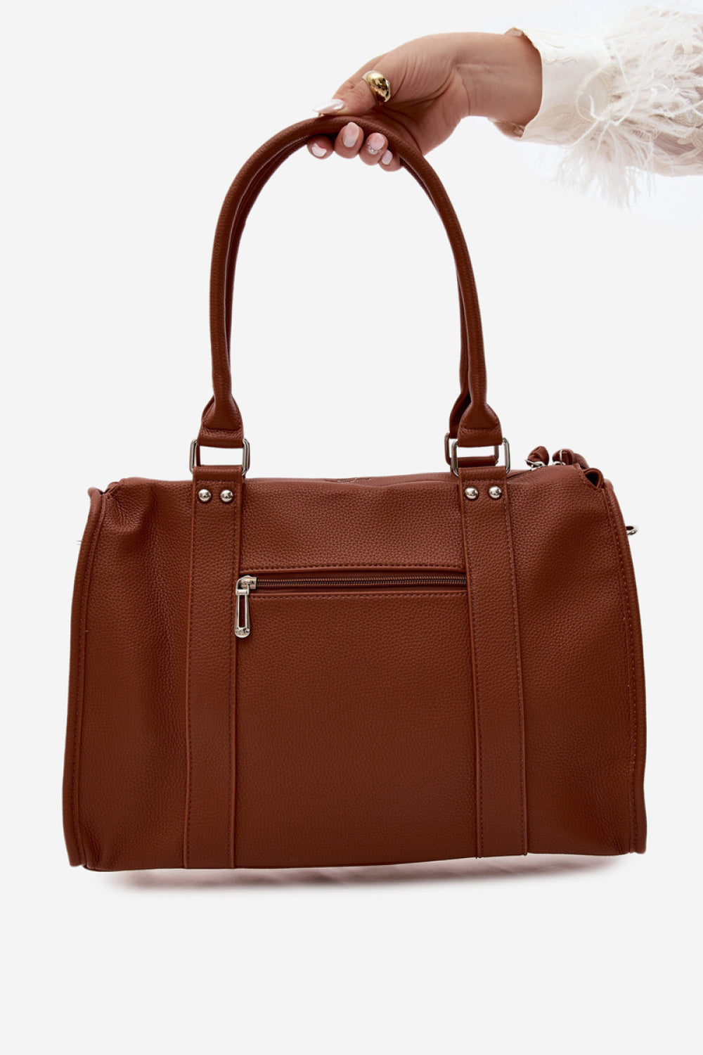 Step In Style Nolita Camel Faux Leather Handbag - view 3