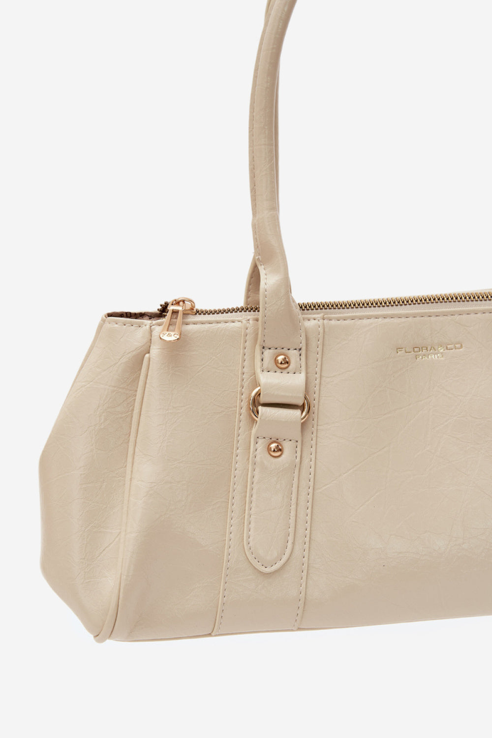Step In Style Muni Ecru Faux Leather Handbag - view 2