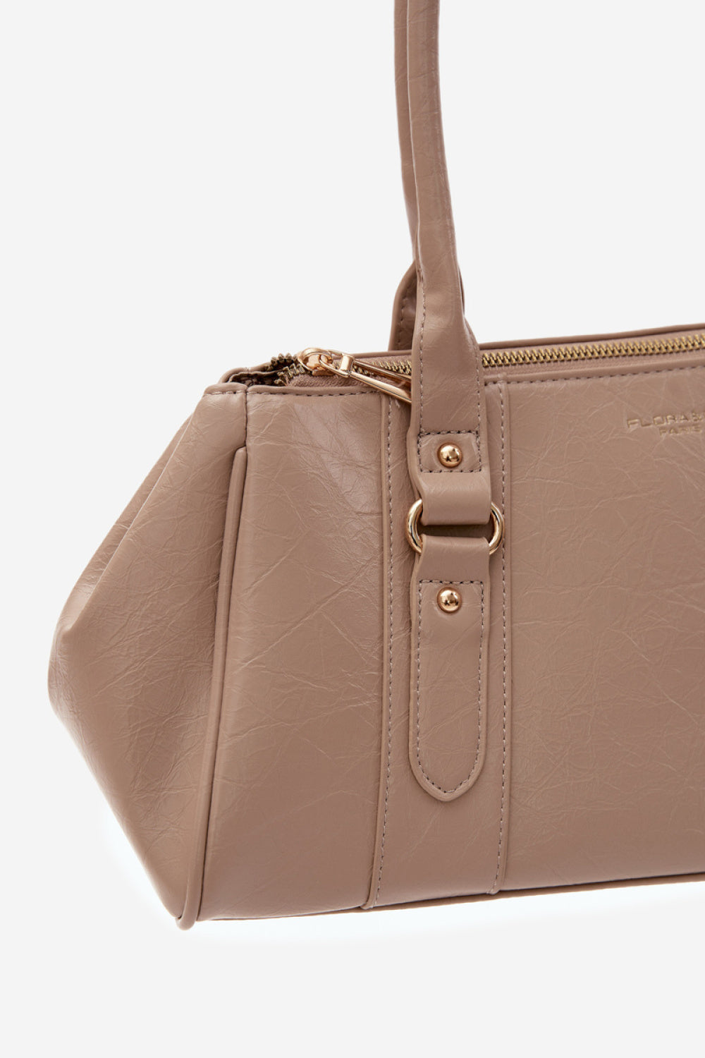 Step In Style Muni Beige Faux Leather Handbag - view 2