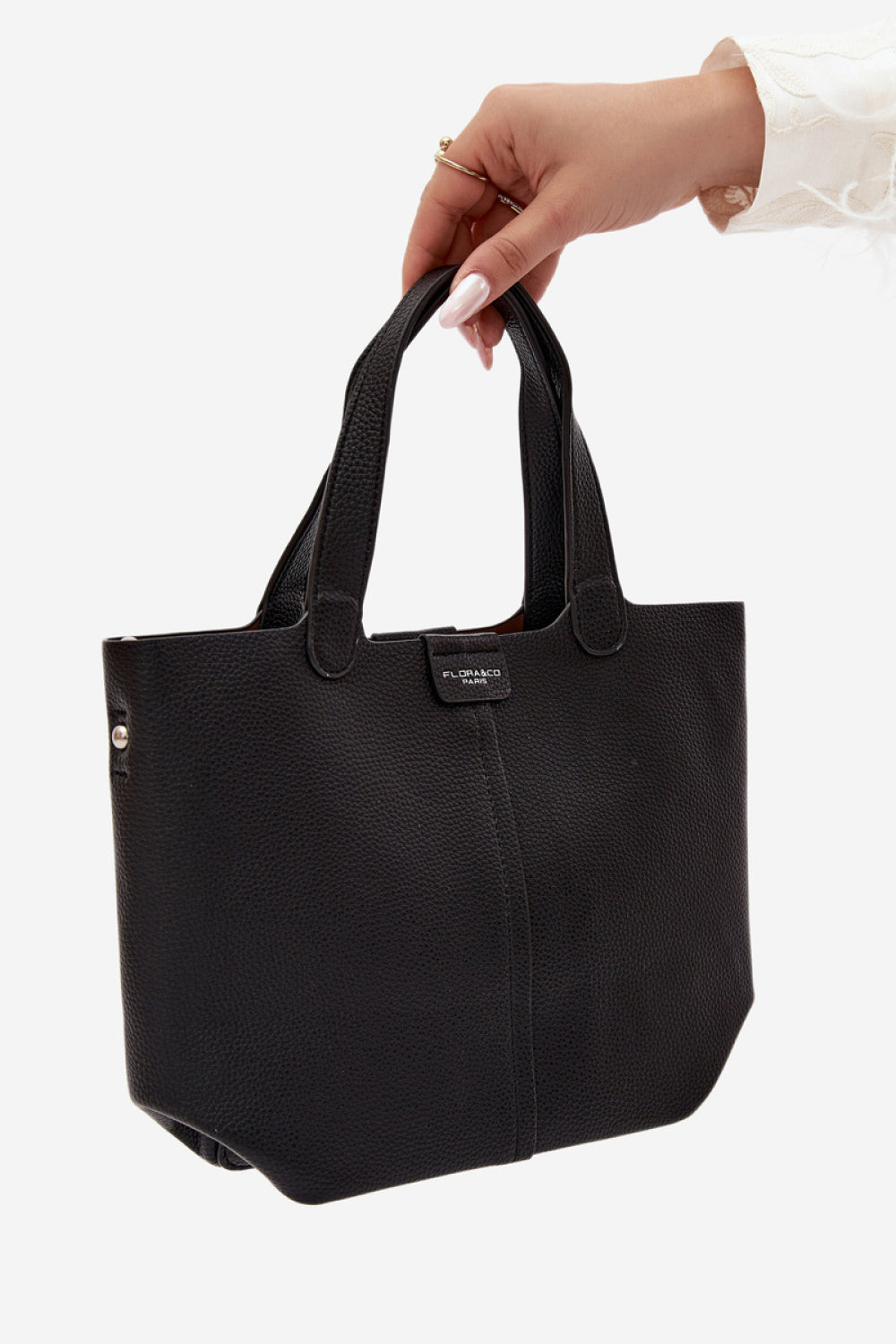 Step In Style Blaire Black Faux Leather Handbag - view 2