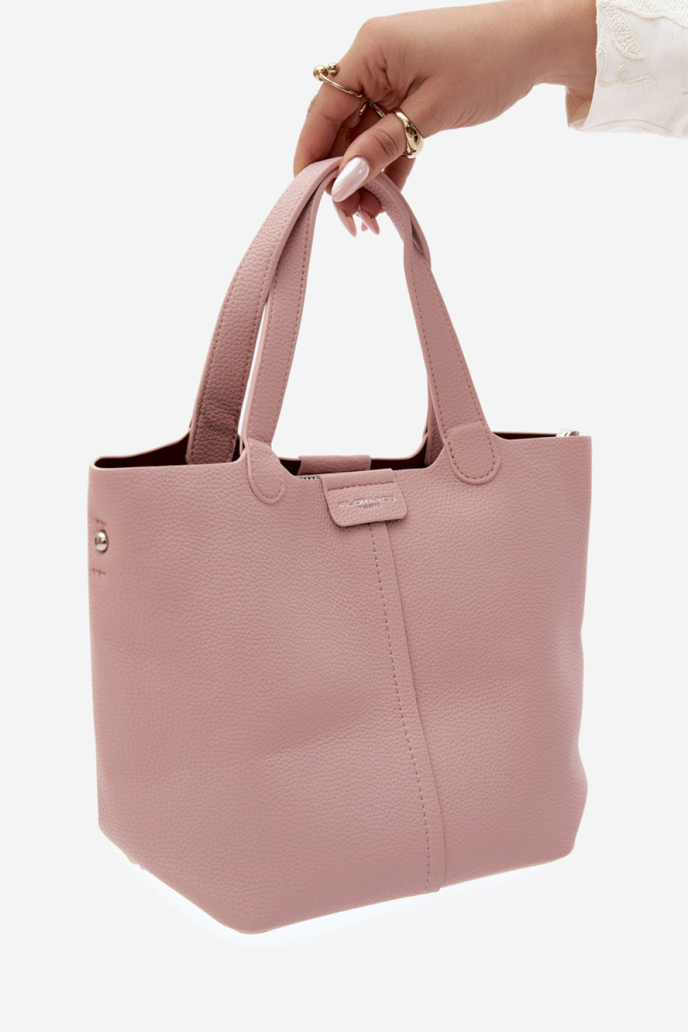 Step In Style Blaire Rose Pink Faux Leather Handbag - view 2