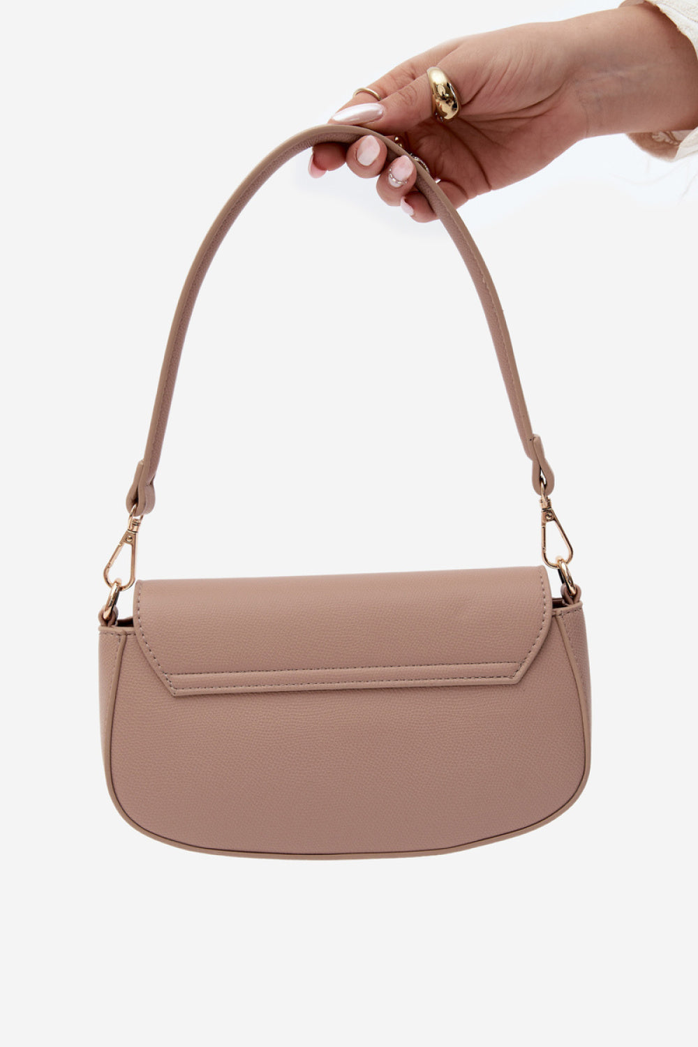 Step In Style Acacia Beige Faux Leather Handbag - view 3
