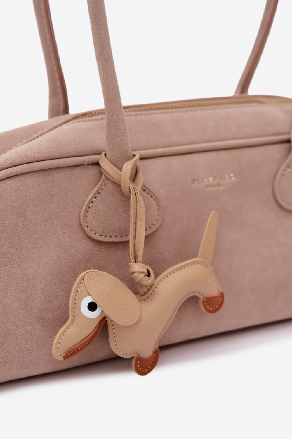 Step In Style Annette Beige Faux Suede Handbag - view 2