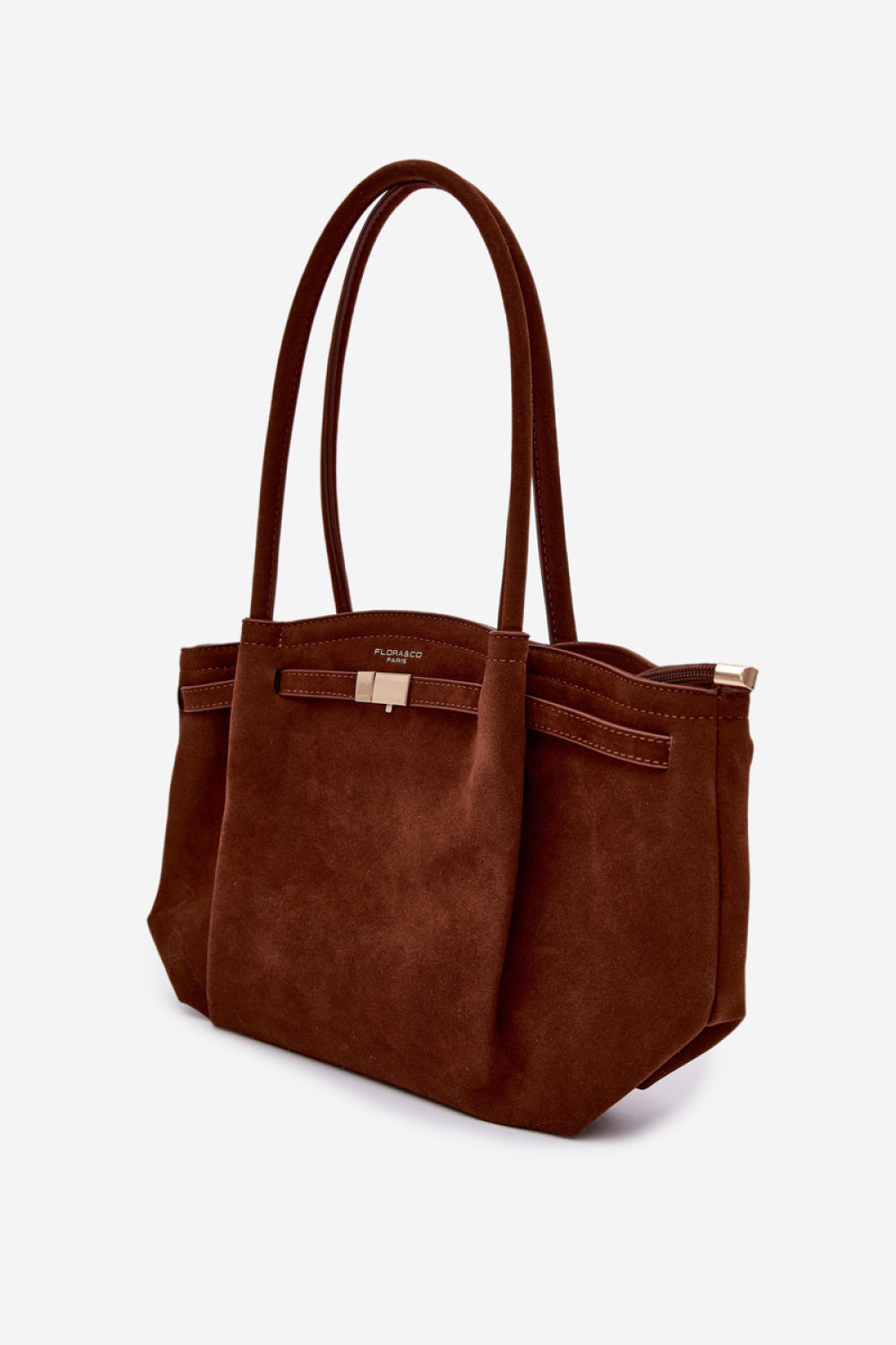 Step In Style Elleea Camel Faux Suede Handbag - view 2