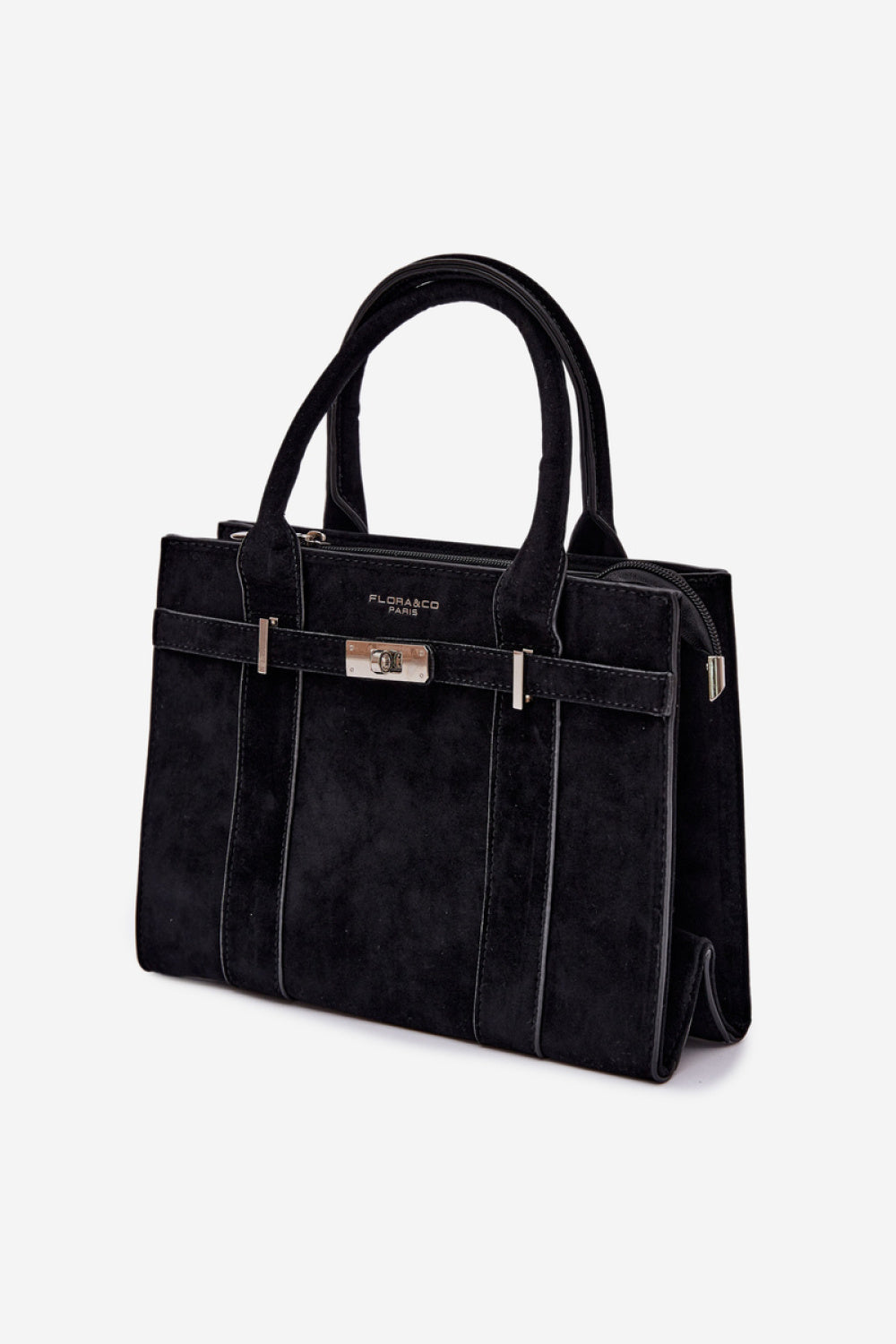 Step In Style Noressa Black Faux Suede Handbag - view 2