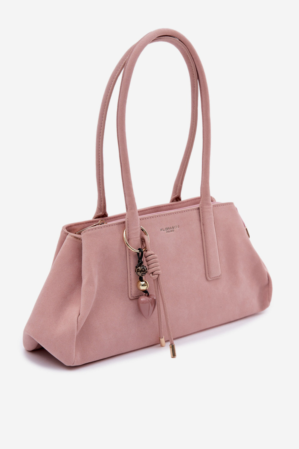 Step In Style Nelina Rose Pink Faux Suede Handbag - view 2