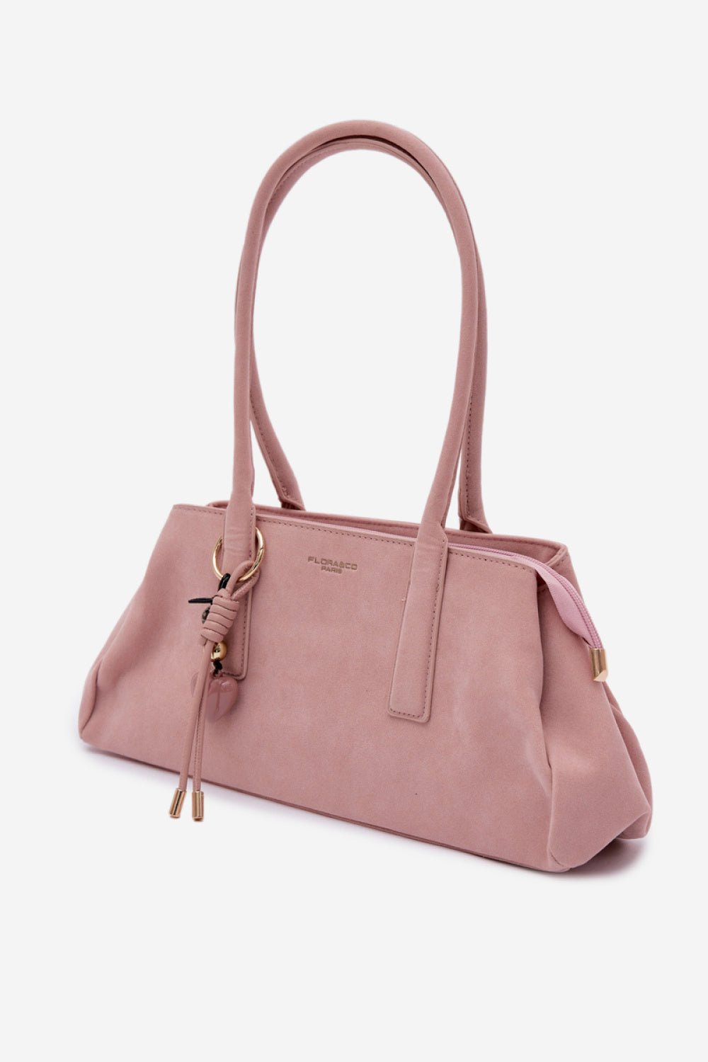 Step In Style Nelina Rose Pink Faux Suede Handbag - view 3
