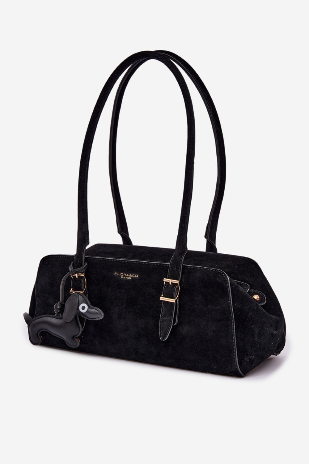 Step In Style Noely Black Faux Suede Handbag - view 3