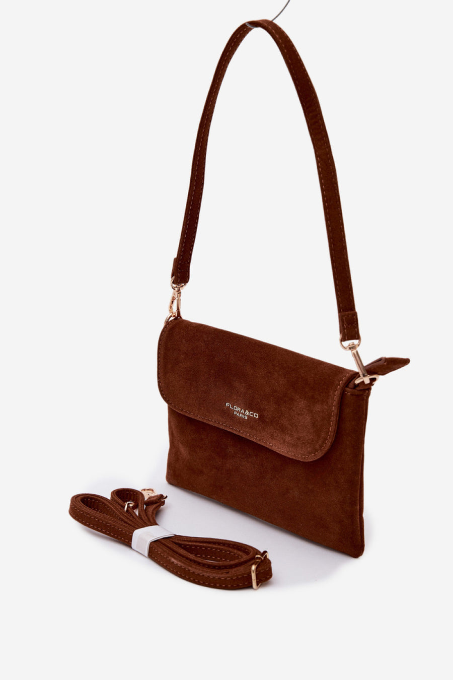 Step In Style Lucelle Camel Faux Leather Crossbody Bag