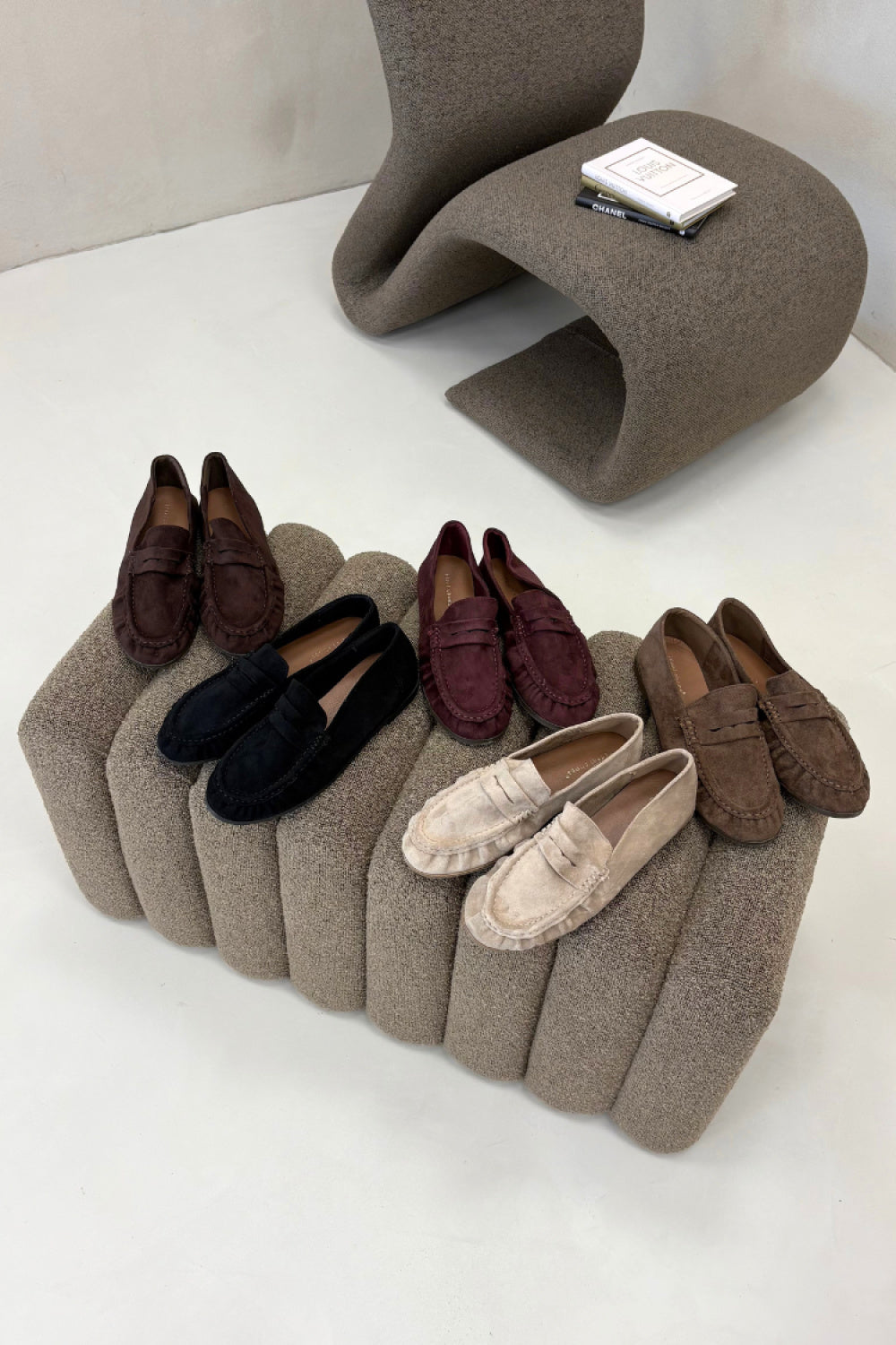 Step In Style Sabley Khaki Faux Suede Flat Moccasins - view 2