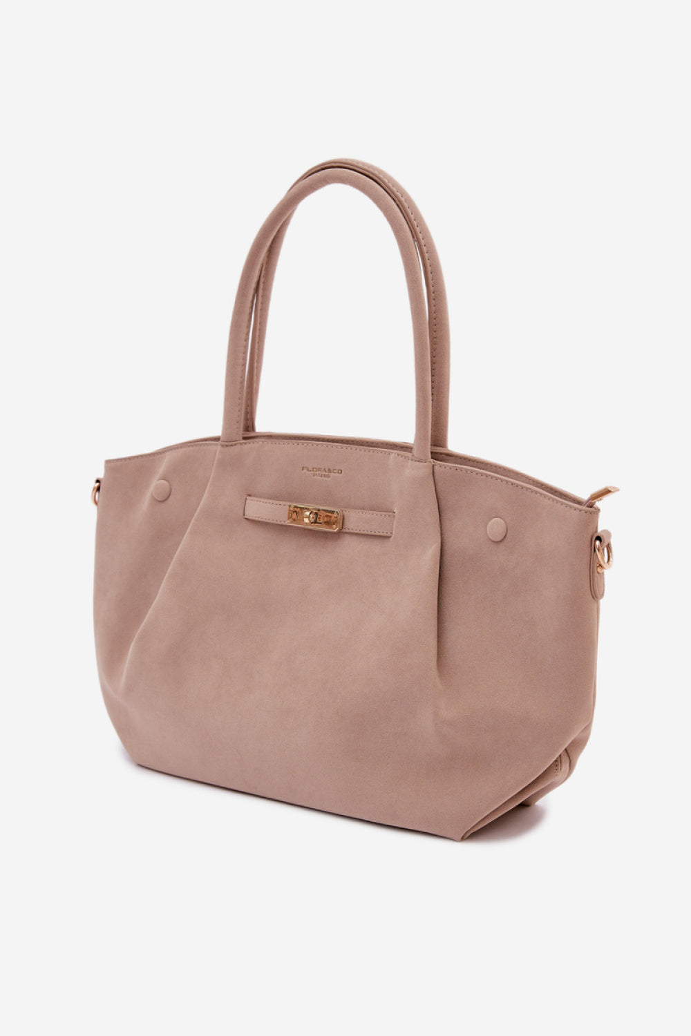 Step In Style Nellia Beige Faux Suede Handbag - view 2