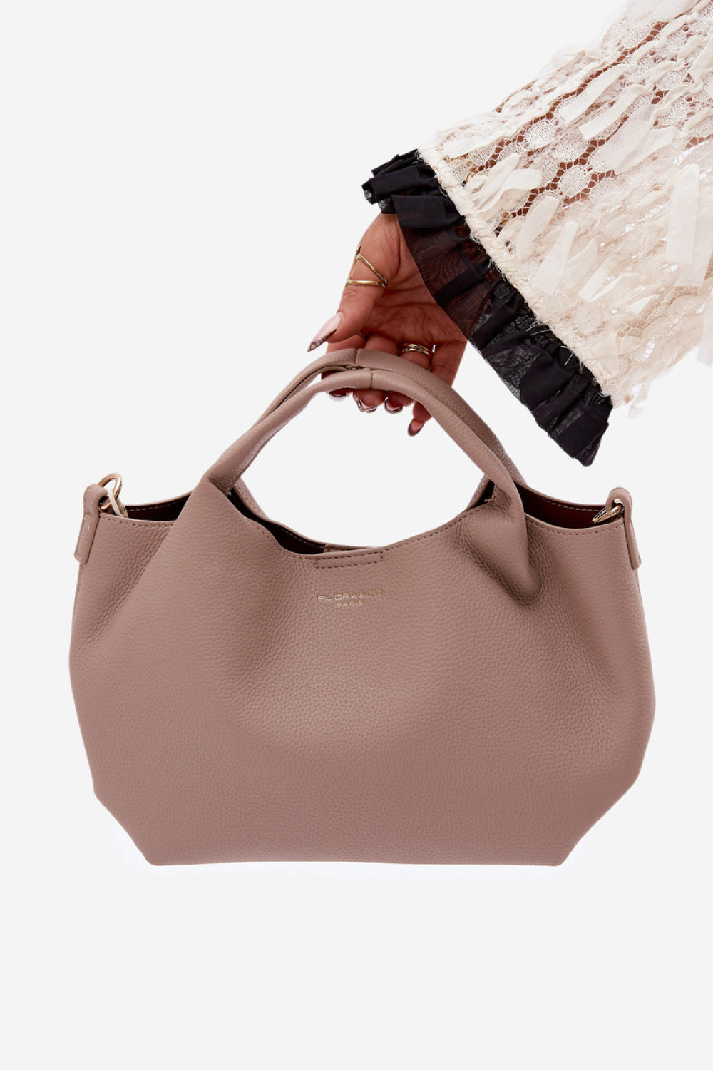 Step In Style Corisse Beige Faux Leather Handbag - view 3