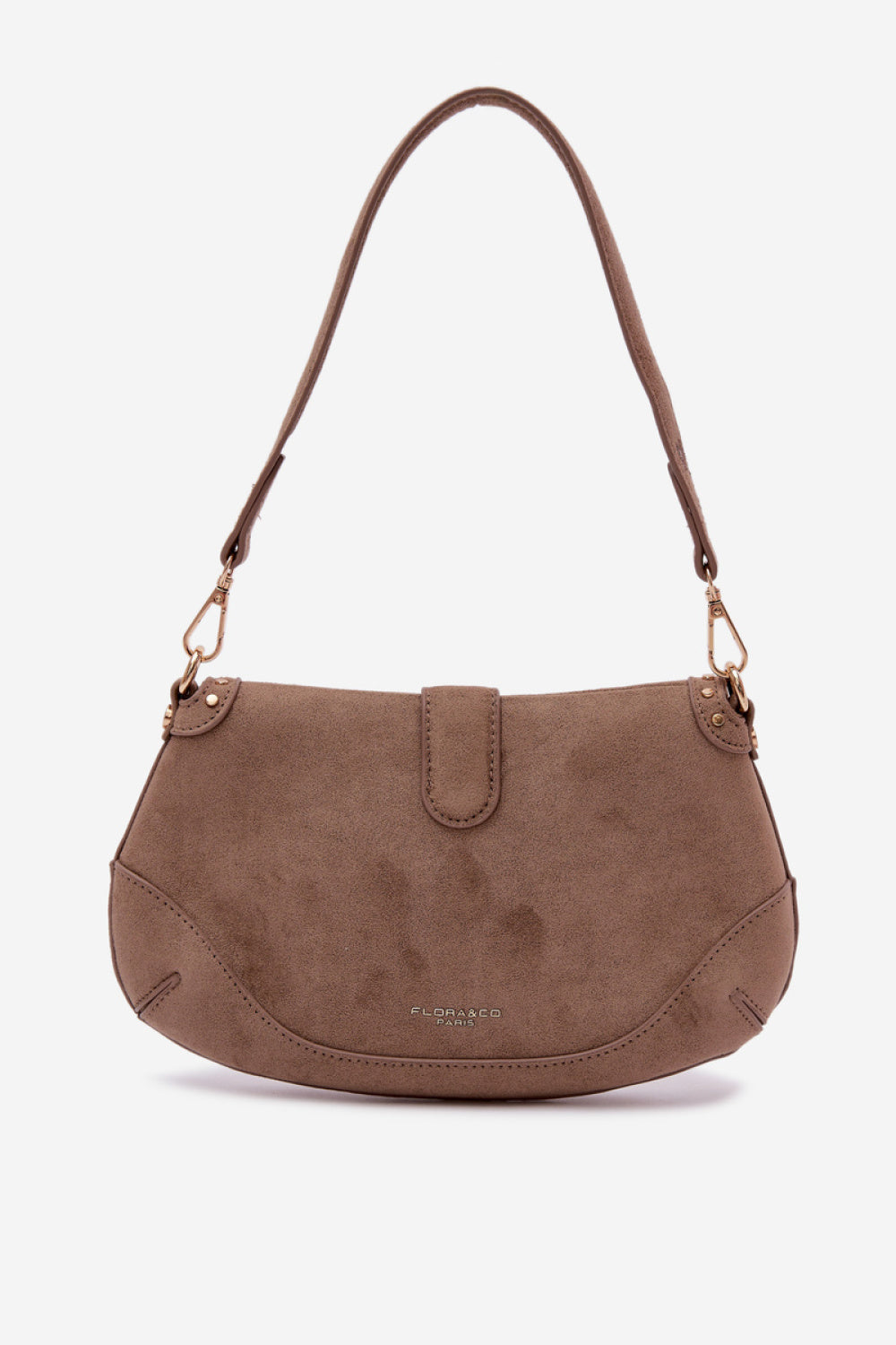 Step In Style Clarielle Dark Beige Faux Suede Handbag - view 3