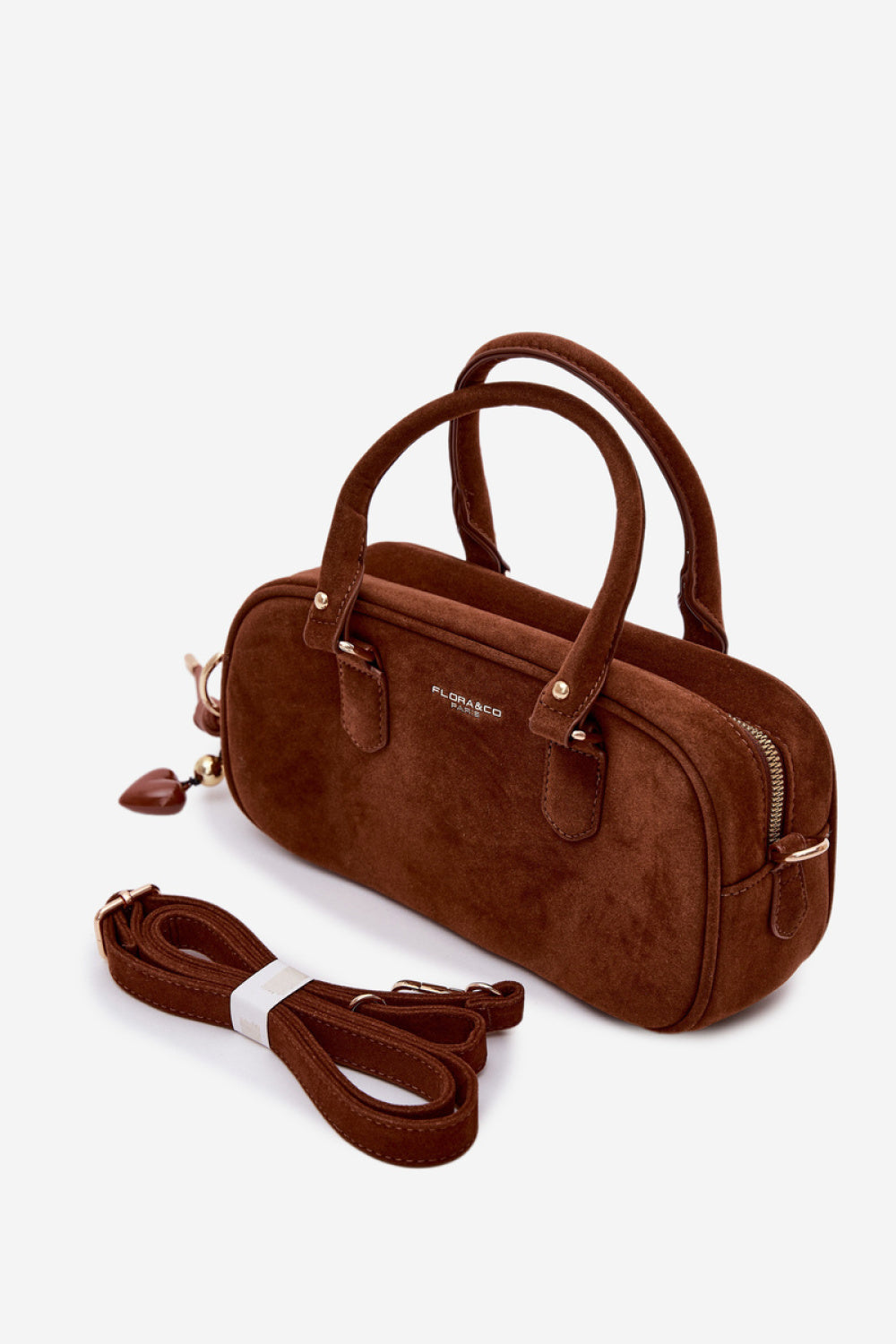 Step In Style Annelle Camel Faux Suede Handbag - view 2