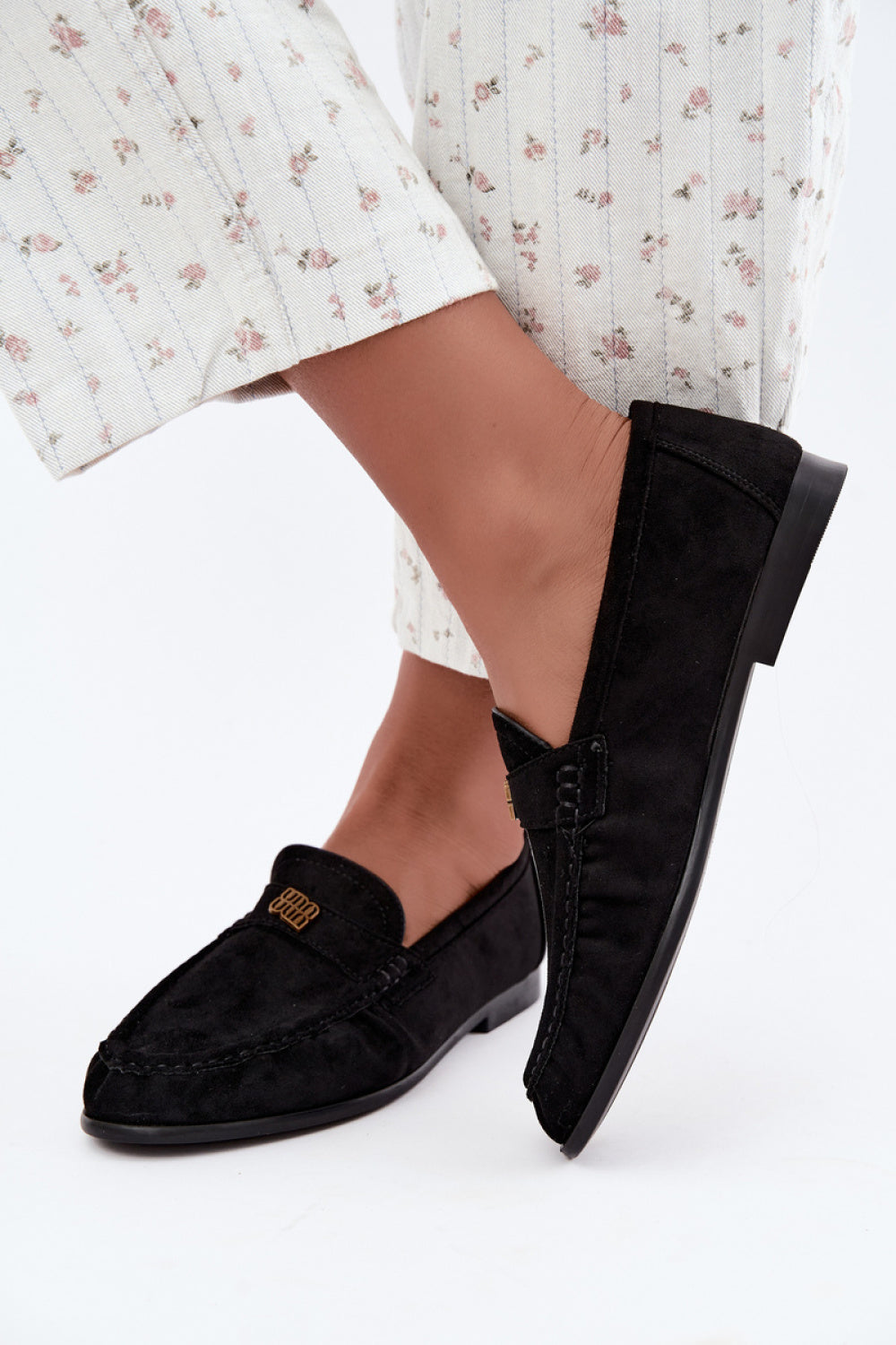 Step In Style Kairo Black Faux Leather Moccasins - view 3