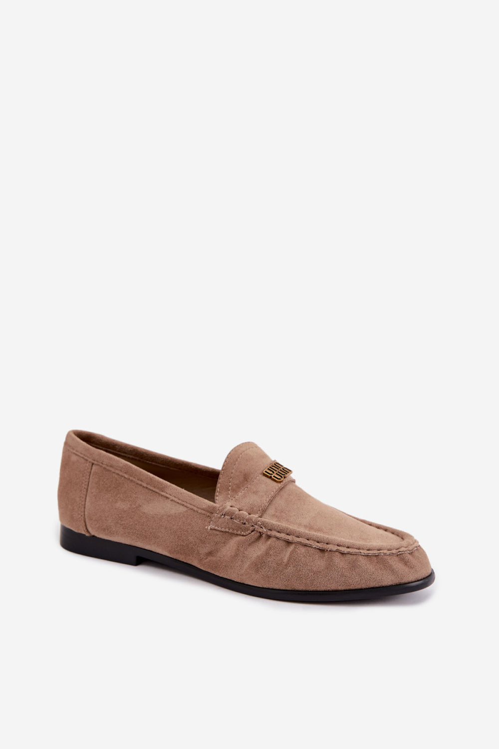 Step In Style Kairo Dark Beige Faux Leather Moccasins - view 2