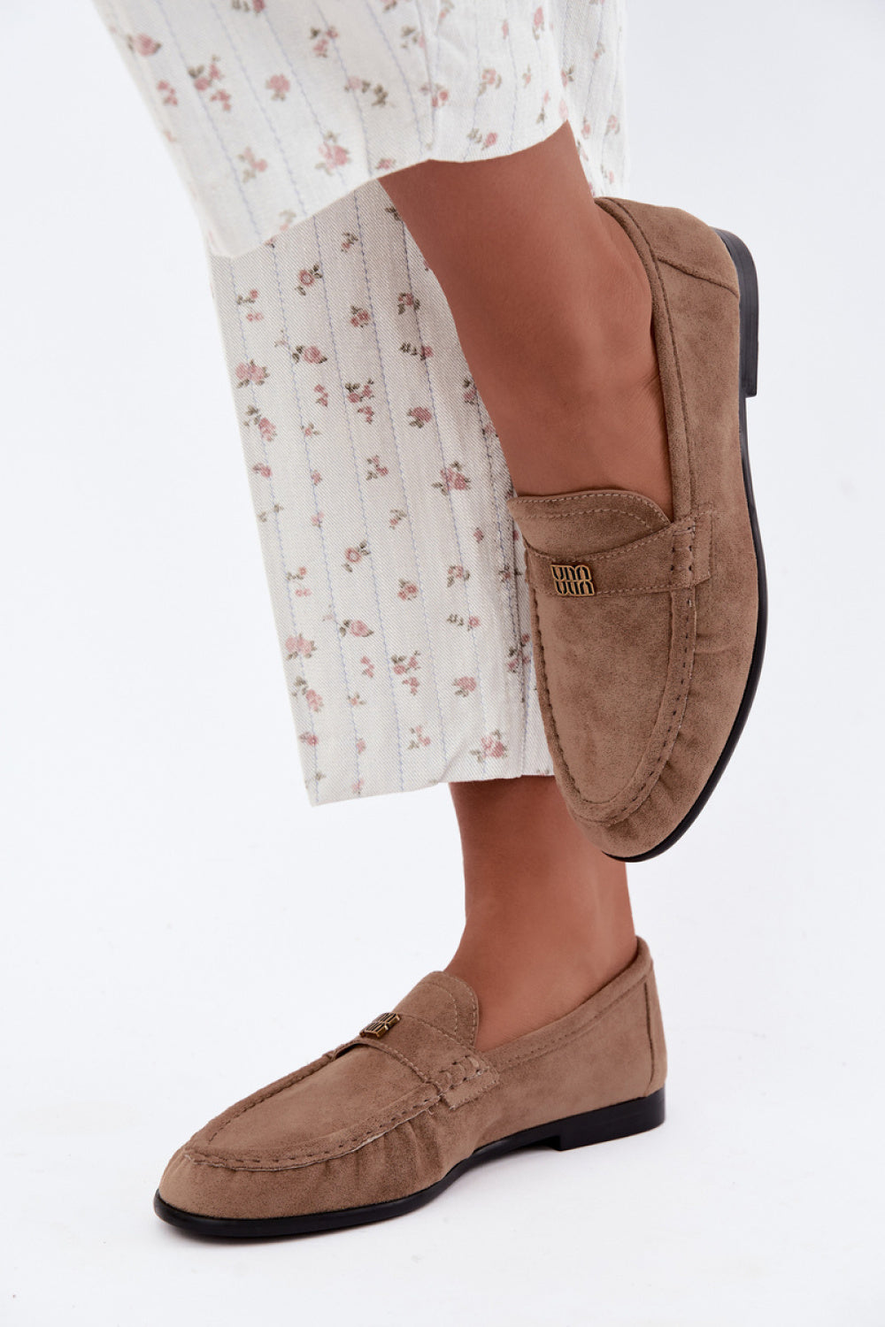 Step In Style Kairo Dark Beige Faux Leather Moccasins - view 3