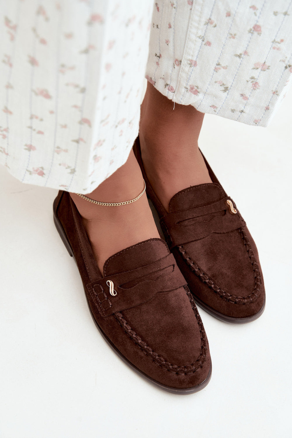 Step In Style Treya Chocolate Faux Suede Moccasins - view 3