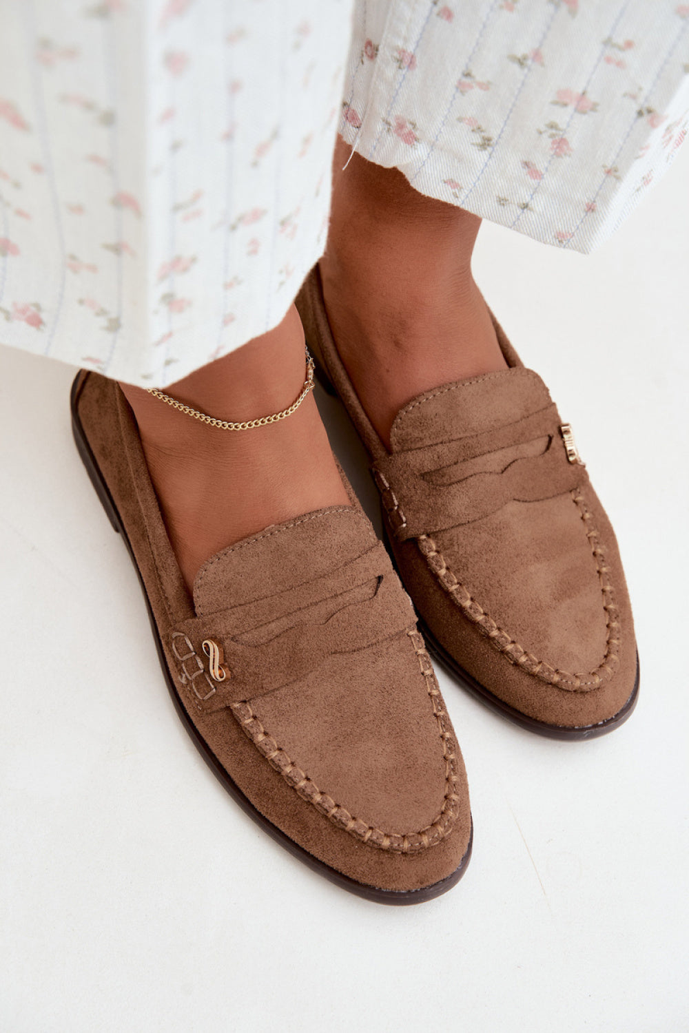 Step In Style Treya Brown Faux Suede Moccasins - view 3