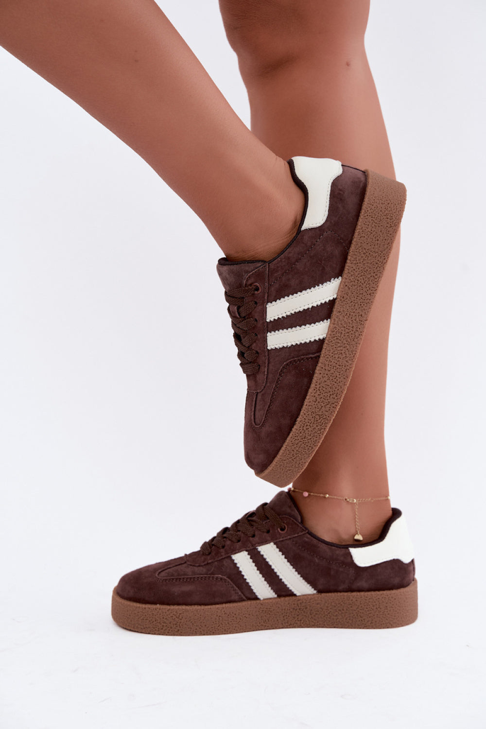 Step In Style White Suede Trainers - view 3